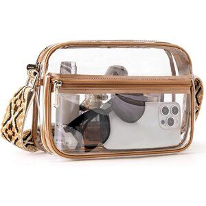 Small Designer Crossbody 5-clearbrown Bag Women Cell Phone Purse Shoulder Wallet